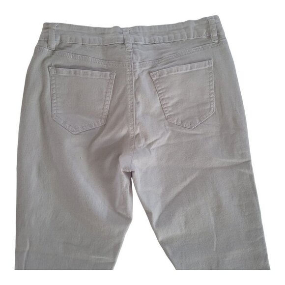 Signature Studio Distressed White Denim Jeans Size 14 - Picture 6 of 9